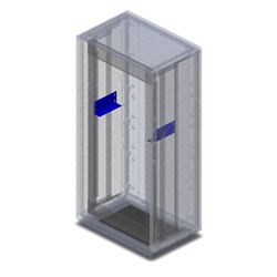 Mensola supporto acciaio zincato per apparecchi modulari armadi serie GRAFI 7, 2 pz