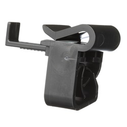 Clip per bordo UCCAD-C130, perpendicolare, cavo verso il basso, nero, UV, PK100