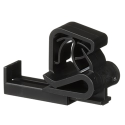 UCCPU-C130 Clip per bordi, parallela, cavo in alto, nero, acetale UV, PK100