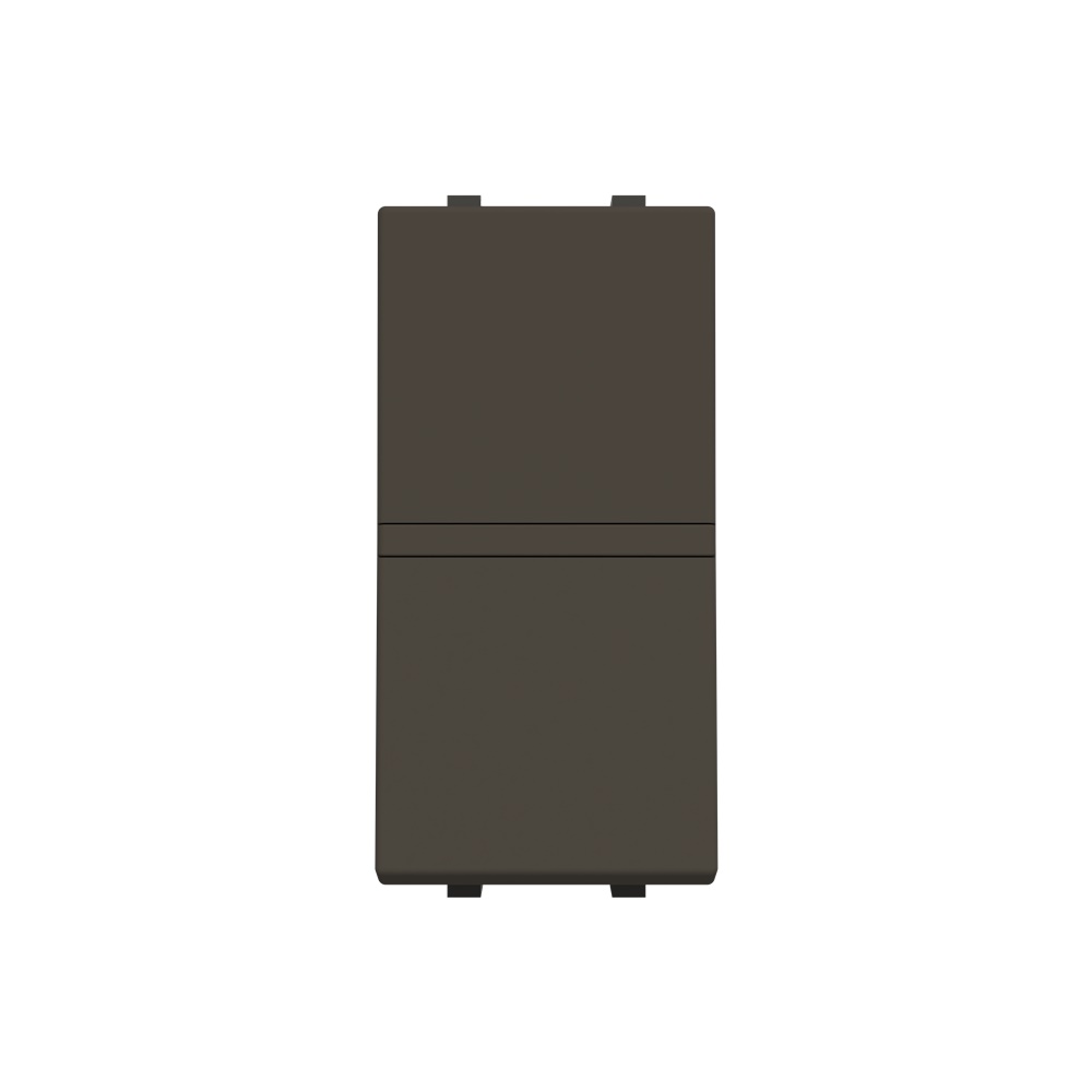 Pulsante elettrico 1P 1NO antracite con vite fissaggio per impianti elettrici