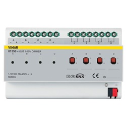 REGOLATORE 0/1-10V 4 OUT 16A KNX