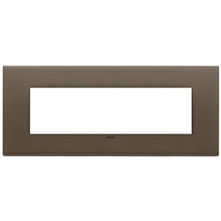 PLACCA 7M BRONZO SCURO SPAZZOLATO