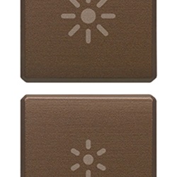 DUE TASTI FLAT DIMMER BRONZO