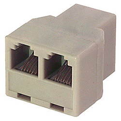 Adattatore triplicatore 8P8C compatto alta qualità per estensione rete cablata