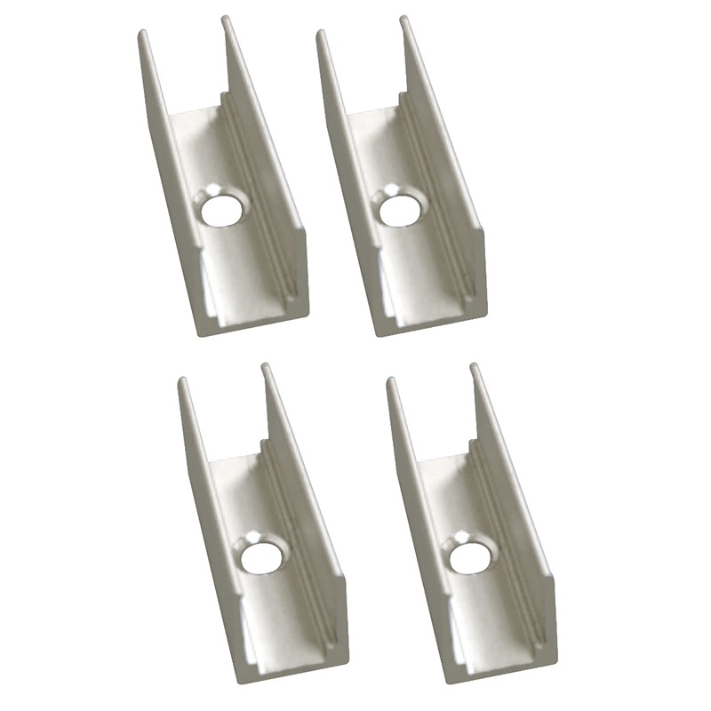 Kit 4 clip fissaggio neon resistente montaggio rapido installazioni elettriche residenziali e commerciali