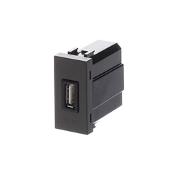 Caricatore USB tipo A 2.000mA 1 modulo colore Antracite per uso domestico e professionale