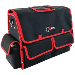 Borsa Costabelle grande con maniglia metallica, 2 scatole organizer, chiusure velcro per installatori elettrici e manutenzione efficiente