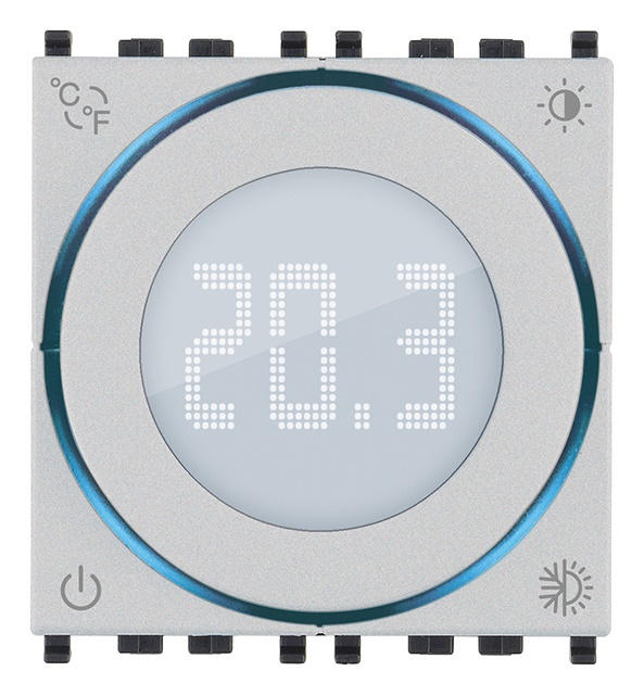 Termostato rotella 2 moduli 100-240V controllo temperatura riscaldamento condizionamento Next