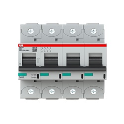 Interruttore magnetotermico S804P-D80 80A 50kA 4 poli protezione impianti residenziali industriali