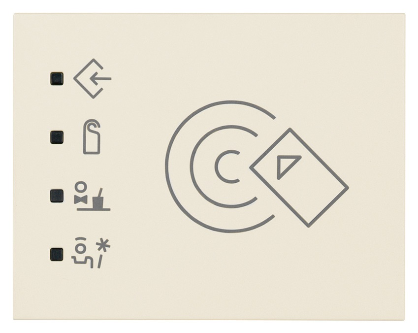 Fuoriporta RFID KNX canapa 3 moduli 2 uscite relè 4A 24V per controllo accessi esterno