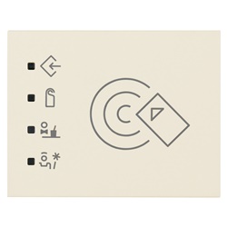 Fuoriporta RFID KNX canapa 3 moduli 2 uscite relè 4A 24V per controllo accessi esterno