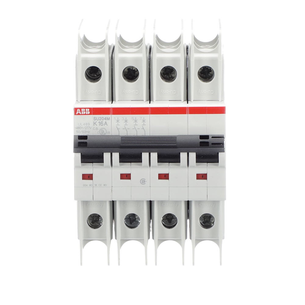 Interruttore automatico Miniature Circuit Breaker SU204M 4 poli 16A K-Char UL489 per impianti residenziali e commerciali