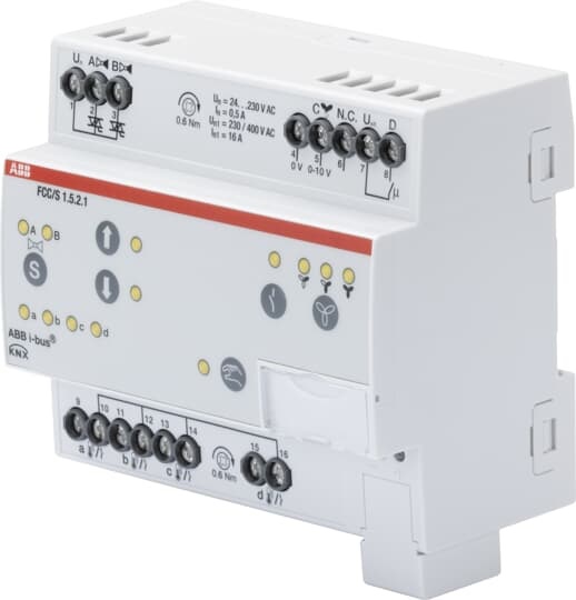 Controller Fan Coil PWM modulato montaggio guida DIN per riscaldamento e raffreddamento ambienti residenziali e commerciali