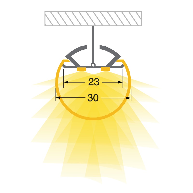 KIT 2MT PROFILO SFERA alta qualità accessori inclusi per installazioni elettriche rapide e sicure