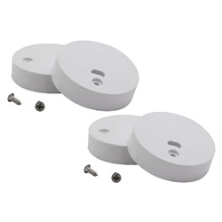 Kit 4 tappi profilo sfera protezione duratura per impianti elettrici montaggio semplice con viti