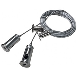 KIT sospensione 2 pezzi profilo sfera fissaggio elettrico installazione semplice e versatile