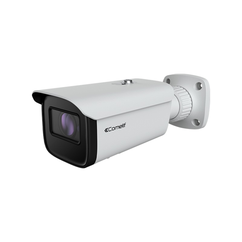 Serie Advance - Telecamera IP bullet 4MP, ottica fissa 2.8mm, LED IR 50m, slot SD, alluminio IP67, 12V e PoE, ONVIF