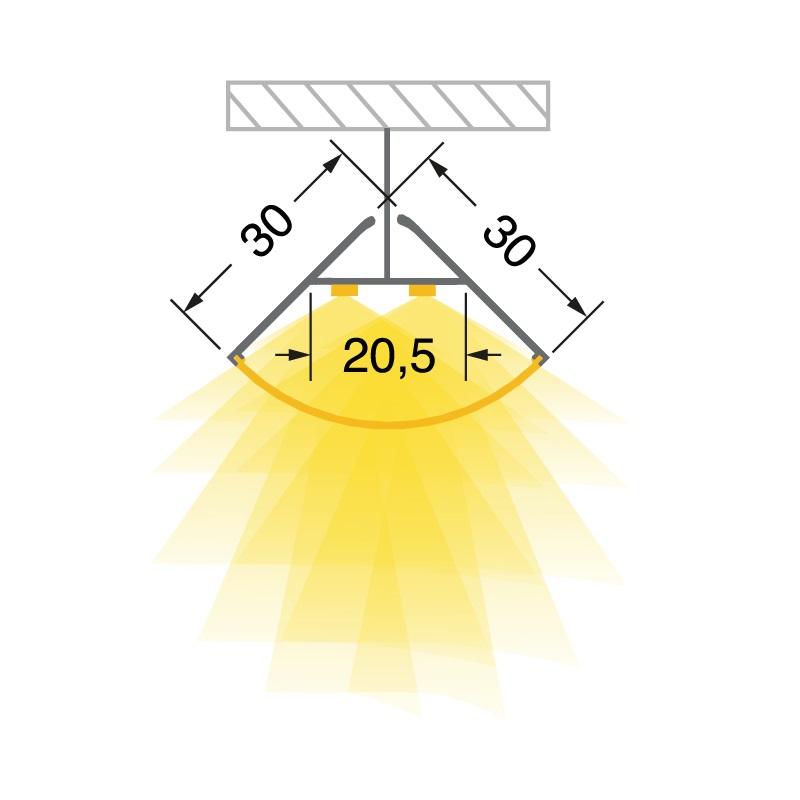 KIT 2MT PROFILO ANGOLO3 ACCESSORI montaggio facile impianti elettrici residenziali e commerciali