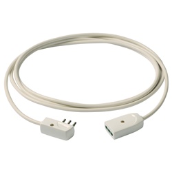 Cavo prolunga 3G0,75 mm² 3 metri spina piatta 2P+T 10A bianco uso domestico