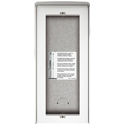 Scatola superficiale 3 moduli con tetto antipioggia finitura Allwhite per installazioni elettriche