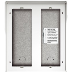Scatola superficiale 6 moduli bianca tetto antipioggia per installazioni elettriche a parete