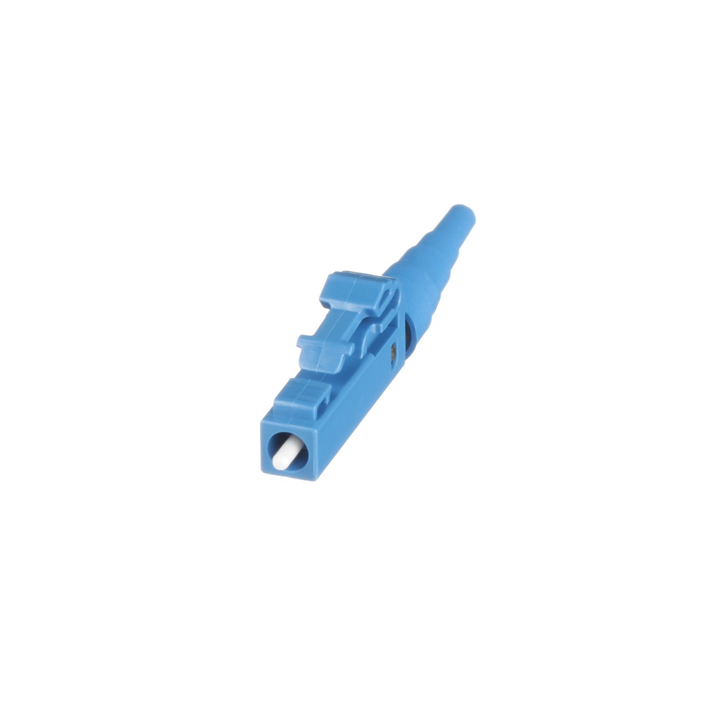 Connettore LC Simplex lucidato in campo, OS1/OS2, blu