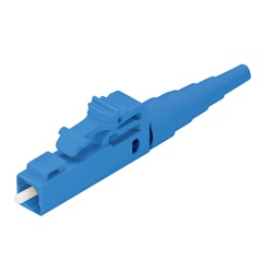 Connettore LC Simplex lucidato in campo, OS1/OS2, blu