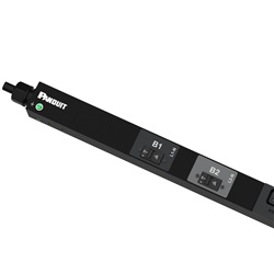 PDU di base, 32AMP, 400V, (12)C13, (12)C19, IEC 60309 3P+N+E 6h 32A (IP44)