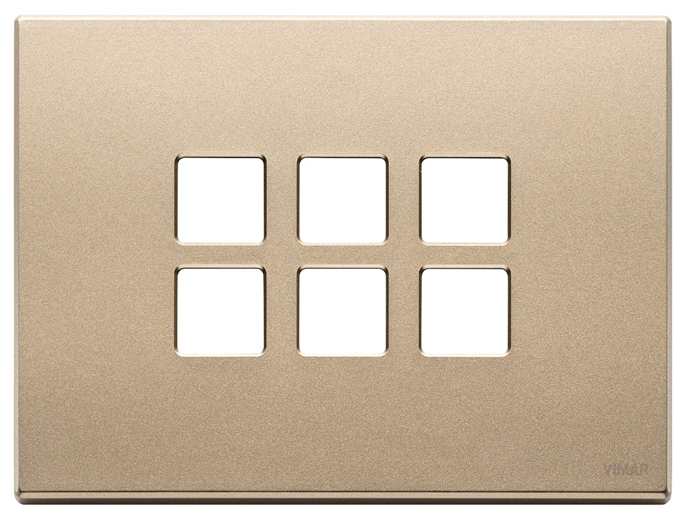 PLACCA 3MX6 FLAT ORO SATINATO