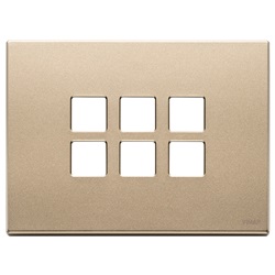PLACCA 3MX6 FLAT ORO SATINATO
