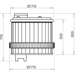 TWS LED YEL M CO V24DAC     BK