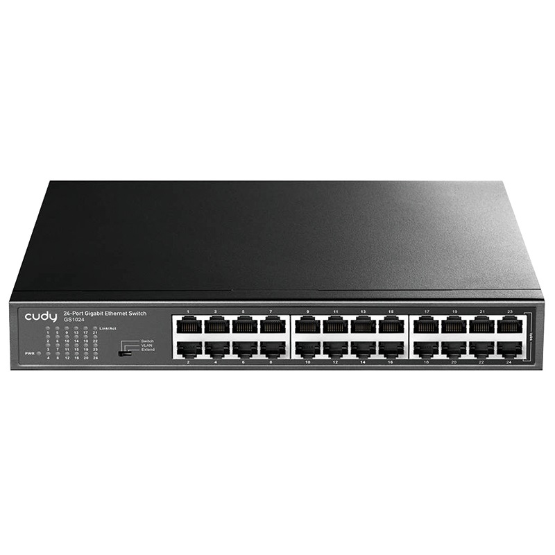 Switch Gigabit 24 porte rack struttura metallica alta velocità rete professionale