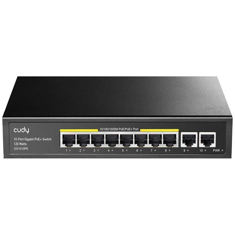 Switch Gigabit PoE 8 porte 120W per reti ad alta velocità e dispositivi PoE professionali