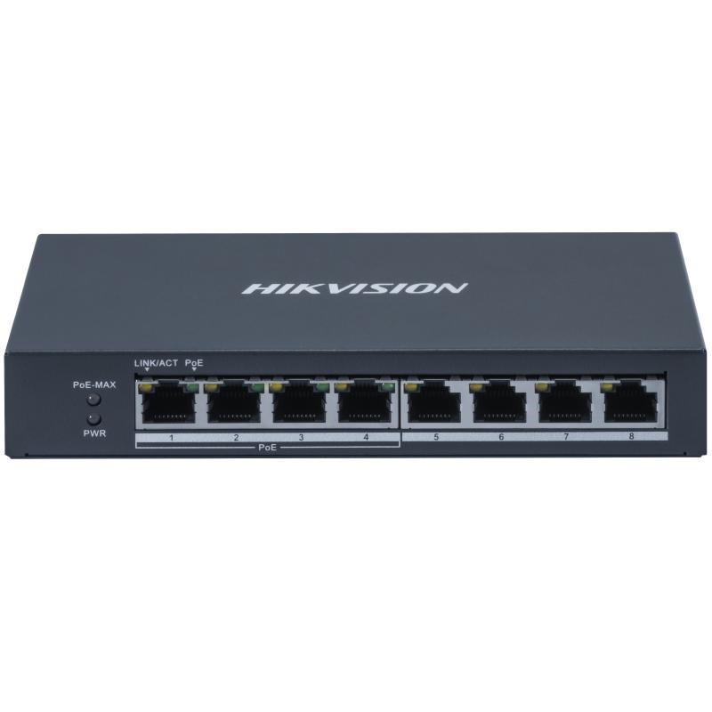 Switch PoE Gigabit 8 Porte 60W Case Metallico per Reti Aziendali e Domestiche