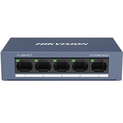 Switch 5 Porte Fast Ethernet 10/100 Mbps Metallo per Piccole Medie Imprese