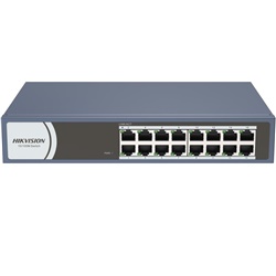 Switch 16 porte Fast Ethernet 10/100 Mbps robusto per ambienti industriali e commerciali
