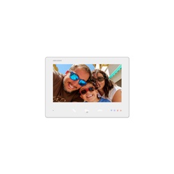 Monitor interno 7 HD Wi-Fi bianco 2 fili con funzione hands-free e apriporta per uso residenziale e commerciale