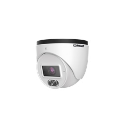 Mini telecamera IP turret 4MP ottica fissa 2.8mm Light LED 20m colore giorno/notte IP67 PoE