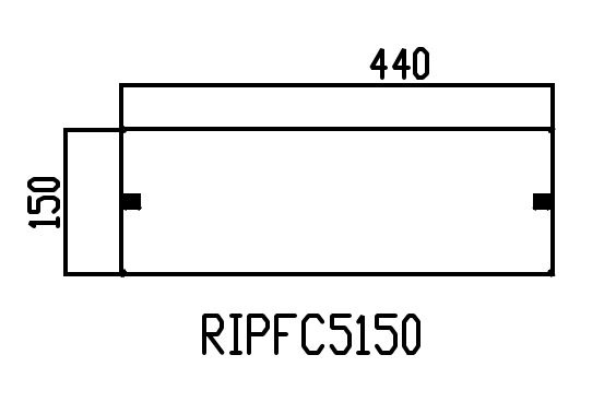 PORTA DISTR. 500X150 CIECA AISI 304