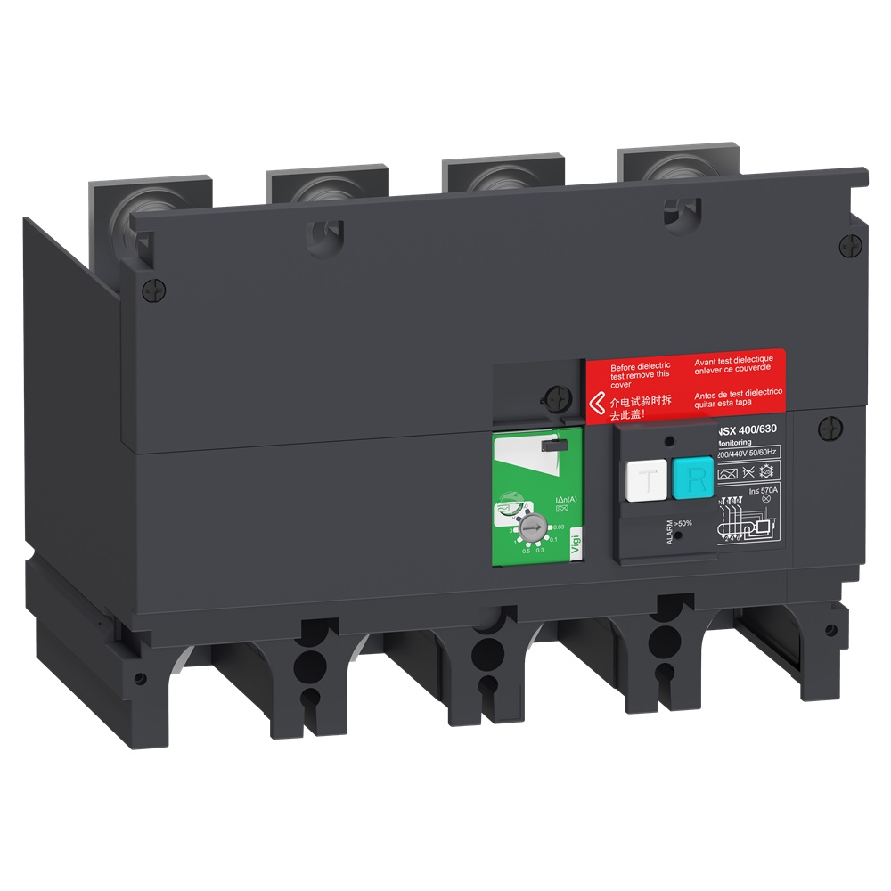 Modulo allarme differenziale VigiPacT 4 poli 30mA-30A 200-440VAC per ComPacT NSX400/630