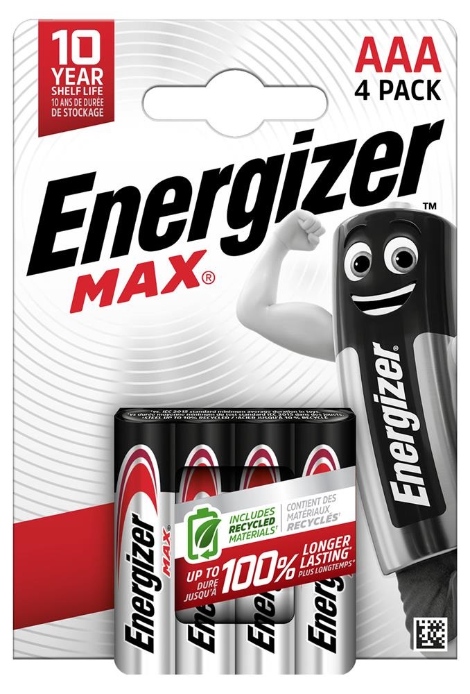 ENERGIZER MAX ALK AAA CHP4