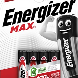 ENERGIZER MAX ALK AAA CHP4