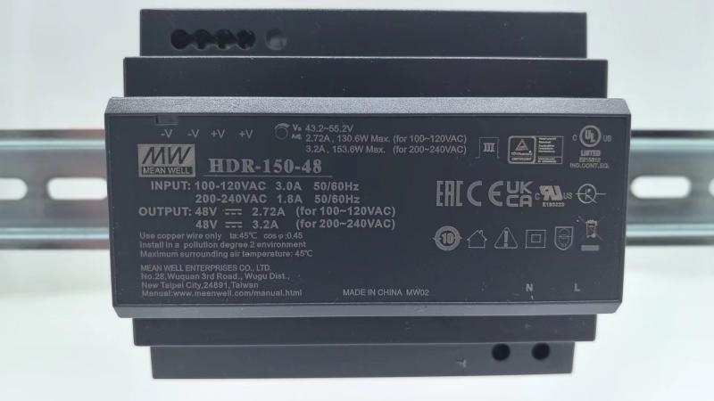 Alimentatore industriale 150W DS-KAW150-4N con protezione corto circuito per sistemi elettrici professionali