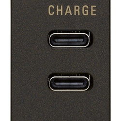 Alimentatore USB doppia uscita C 15W 3A 5V per smartphone tablet nero