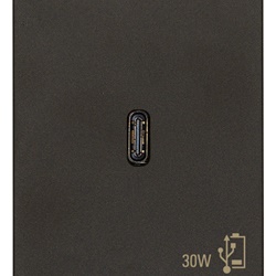 Alimentatore USB C 30W Power Delivery nero per notebook tablet smartphone