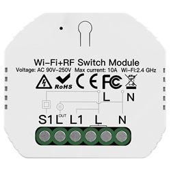 Relè controllo luci Tuya 1 canale per automazione impianti domestici e commerciali