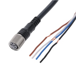 CONNETTORE M8 ACCIAIO DRITTO 4 POLI