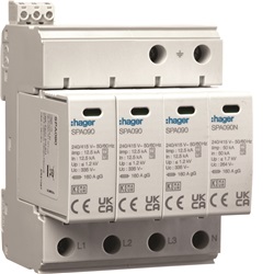 SPD T1+T2 4P TN-S/TT 50KA CON CONT