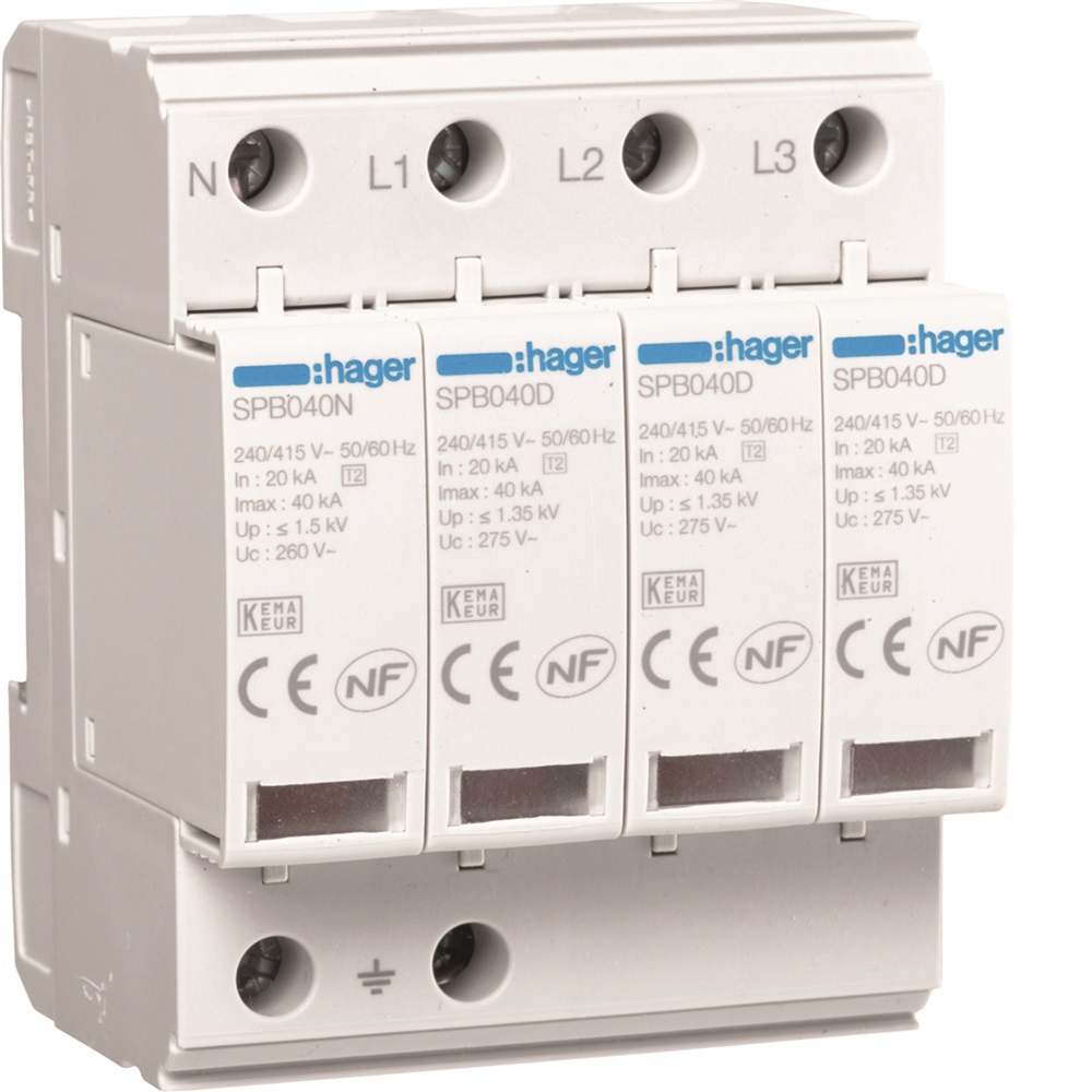 SPD 4P T2 TNS/TT 40KA