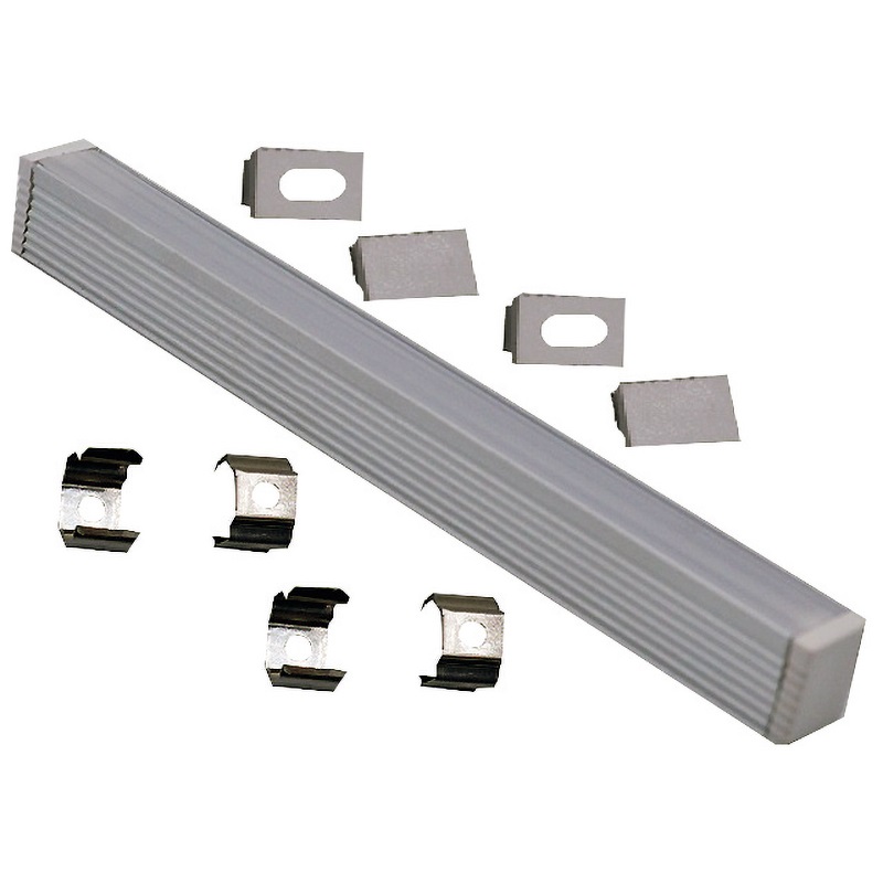 KIT 2MT PROFILO MIGNON COMPATTO ACCESSORI INCLUSI INSTALLAZIONE ELETTRICA RAPIDA